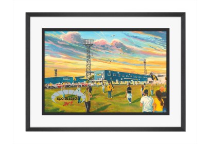 Plainmoor Stadium 'Going to the Match' Fine Art Print - Torquay United FC
